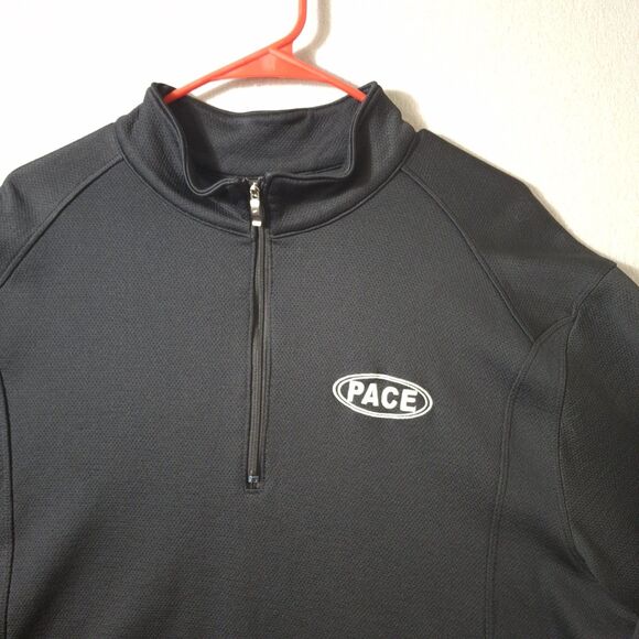 Nike Golf Cover Up Jacket Dri-Fit Mens XL Black 1/4 Zip Sweater - Picture 2 of 10
